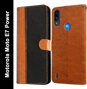 Casotec Flip Cover for Motorola Moto E7 Power