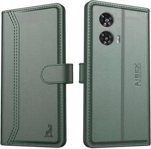 AIBEX Flip Cover for Motorola G96 5G / Motorola Edge 50 Fusion 5G|Premium Leather Finish | Magnetic Closure