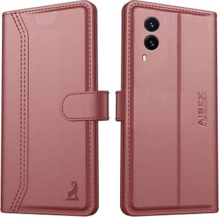 AIBEX Flip Cover for Vivo V21e 5G| Premium Leather Finish | Magnetic Closure | Kickstand Feature | Shockproof