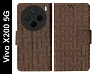 SBMS Flip Cover for Vivo X200 5G Back Cover Case with Magnatic Closure