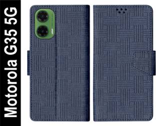 SBMS Flip Cover for Motorola Moto G35 5G Back Cover Case with Magnatic Closure