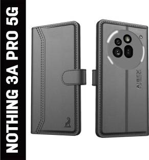 AIBEX Flip Cover for Nothing Phone (3a) Pro 5G|Premium Leather Finish | Magnetic Closure | Kickstand Feature