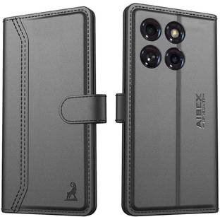AIBEX Flip Cover for Motorola Edge 60 5G / Motorola Edge 60 Fusion 5G |Premium Leather Finish| Magnetic Closure