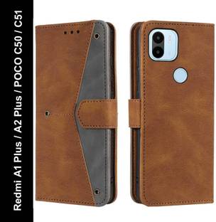 Openbuy Flip Cover for Redmi A1 Plus, Redmi A2 Plus, POCO C50, POCO C51