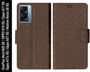 SBMS Flip Cover for Oppo A77 5G / A77s 5G / K10 5G / A57 5G / OnePlus Nord N20 SE / Realme Narzo 50 5G