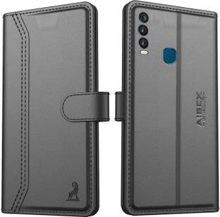 AIBEX Flip Cover for Vivo Y17 / Vivo Y15 / Vivo Y12 / Vivo U10 / Vivo Y11 (2019)| Premium Leather Finish