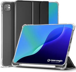 Case-Magic Flip Cover for iPad Pro 11 inch 4th Gen Folio Case Cover with Auto Sleep/Wake Trifold Stand,Pencil Holder