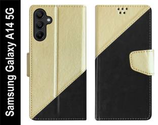 SBMS Flip Cover for Samsung Galaxy A14 / Samsung A14 5G Back Cover Case with Magnatic Closure