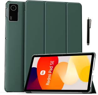 Proelite Flip Cover for Redmi Pad SE 11 inch Cover, Translucent Back with Stylus Pen [Auto Sleep Wake Feature]