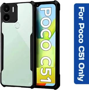 Mezokart.com Front & Back Case for POCO C51, POCO C50