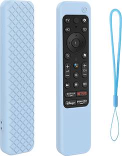 CALDIPREE Front & Back Case for Compatible With Sony Smart Tv 2022 Voice Remote RMF-TX 800U RMF-TX 900U Remote Cover