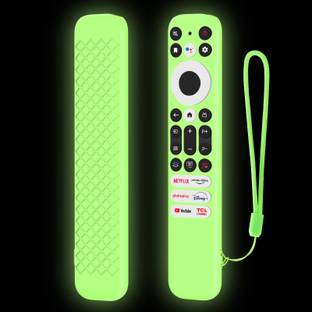 RAYA Front & Back Case for TCL TV Remote 2024 Model TCL V6B / C61B / C655 Series QLED TV Remote Case with Lanyard