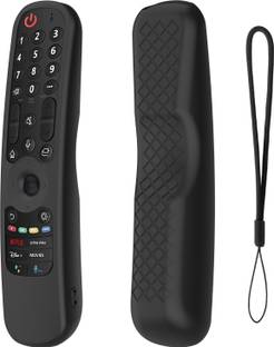 CALDIPREE Front & Back Case for LG MR21GA MR21N MR21GC Remote Control Cover LG OLED TV Magic Remote 2021 Model
