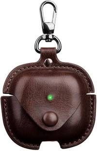 KHR Leather Press and Release Headphone Case For Apple AirPods 4 Gen