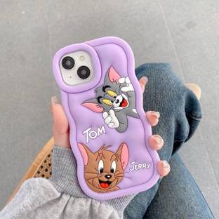 COVERLY Front & Back Case for Redmi Note 13, Xiaomi Redmi Note 13 Cute Tom and Jerry 3D Cartoon Soft Cover