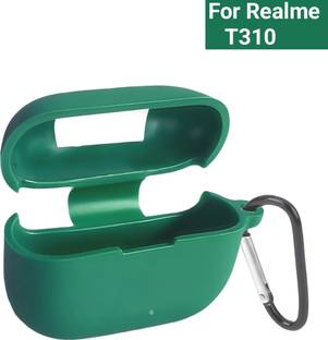 Evaton Front & Back Case for realme Buds T310 Case Cover with GUM Sticker