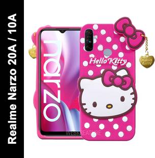 WEBKREATURE Back Cover for Realme Narzo 20A, Realme Narzo 10A, Cute Hello Kitty Case