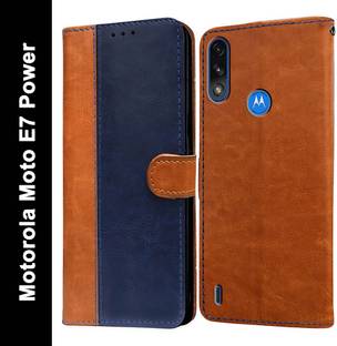 Casotec Flip Cover for Motorola Moto E7 Power