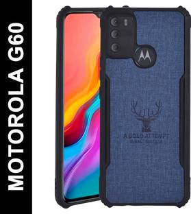 Spicesun Back Cover for MOTOROLA G60 / Vegan PU Leather / Corner Four Side Edges & Camera Lens Protection