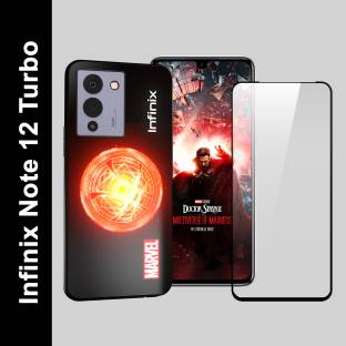 Infinix Back Cover for Infinix Note 12 Turbo (Back Cover + Screen Guard Combo)