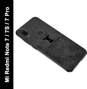 MOBILOVE Back Cover for Mi Redmi Note 7, Mi Redmi Note 7 Pro, Mi Redmi Note 7S | Deer Pattern Cloth Texture Soft Fabric Case