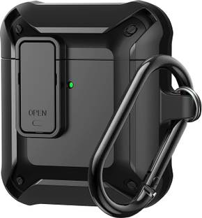 KHR Pouch for AirPods (2 & 1) Lock Armour Case Cover With Key Chain