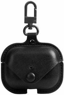 KHR Pouch for boAt Airdopes 161 Cover Leather Storage Bag Earphone Cover with Keychain