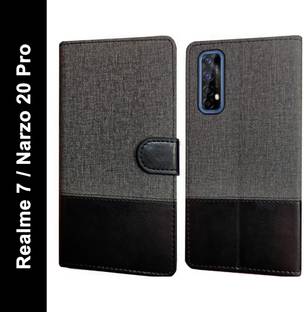 Spicesun Flip Cover for Realme Narzo 20 Pro, Realme 7