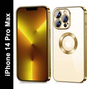 Rance Back Cover for Iphone 14 Pro max Ring Logo Cut Compatible For Magsafe, Lens Protection Chrome