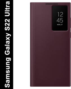 Midkart Flip Cover for Samsung Galaxy S22 Ultra Window View Flip Case with Auto Sensor
