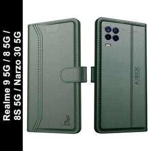 AIBEX Wallet Case Cover for Realme 9 5G / Realme 8 5G / Realme 8S 5G / Realme Narzo 30 5G| Premium Leather Finish