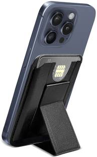 Gripp Wallet Case Cover for iPhone with Adhesive Sleeves Pocket & Leather Magnetic Card Holder Mag-Safe