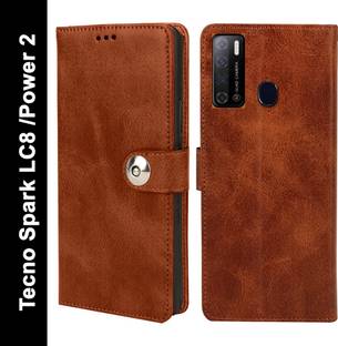 Coverage Flip Cover for Tecno Spark LC8 /Power 2