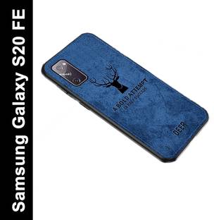 MOBILOVE Back Cover for Samsung Galaxy S20 FE / S20 FE 5G | Deer Pattern Cloth Texture Leather Finish Fabric Case