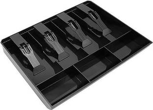 Aryamurti 4 Slot Cash Box With 3 Coin Grid - Cash Register Tray Cash Box
