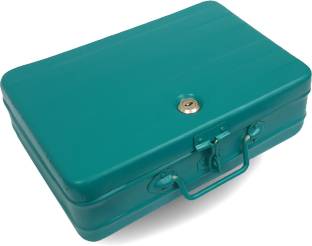 JAYCO Aluminium 12" Large - Green Color Cash Box