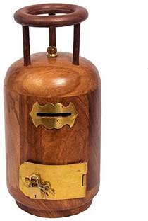 TOUCHWOOD ARTS CYLINDER SHAPE MONEY CASH BOX Cash Box