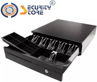 Security Store Pos Machine Cash Drawer/ Cash Box- 6 Notes & 4 Coin Slots (Removable Coin Tray) Cash Box