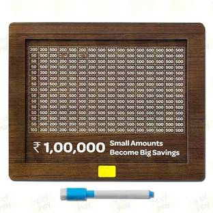 Paperwings Wooden Money,Piggy Bank Cash Box