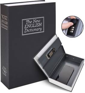 Wishbone BOOK SAFE NUMBER LOCK BIG Book Safe with Combination Lock Safe Locker