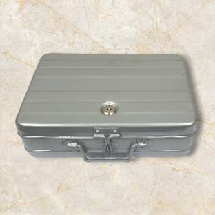 JAYCO Large Aluminium Cash Box / Bag / Peti - 14" Size - ideal for SWO - SBI Banks Cash Box