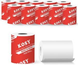 KOSY POS Thermal Paper Roll Pack of 10 Swipe Machine Receipt Paper Thermal Cash Register Paper