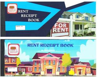 First Click Rent Receipt Book Set of 2 Booklet Carbonless Cash Register Paper