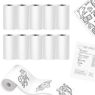 SWL Mini Printer Roll ,Non Sticky 9 White Refill Roll For Mini printers Thermal Cash Register Paper