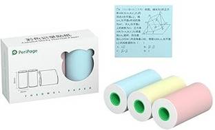 PeriPeri PeriPage 56x30mm (2inch) Colorful Sticky Thermal Paper (Self-Adhesive) Thermal Cash Register Paper