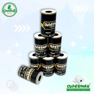 Supermax Thermal Paper/ POS Machine Rolls 2 Inch- 55mm X 15 Mt 55 GSM (Pack Of 30 Rolls) Thermal Cash Register Paper