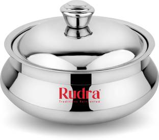 Rudra SS Safari Double Walled Stainless Steel Casserole (0.5 LItre) Serve Casserole