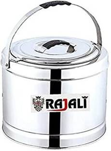 Rajali Stainless Steel Sambar Pot - 7.5 litres | Traditional Sambar Pot Serve Casserole