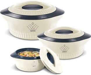 MILTON royal casserole 500+1000+1500 assorted color Pack of 3 Thermoware Casserole Set