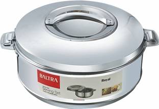 Baltra 2000 ml Hot Pot, chapati box/chapati container/hot case in Stainless Steel Serve Casserole